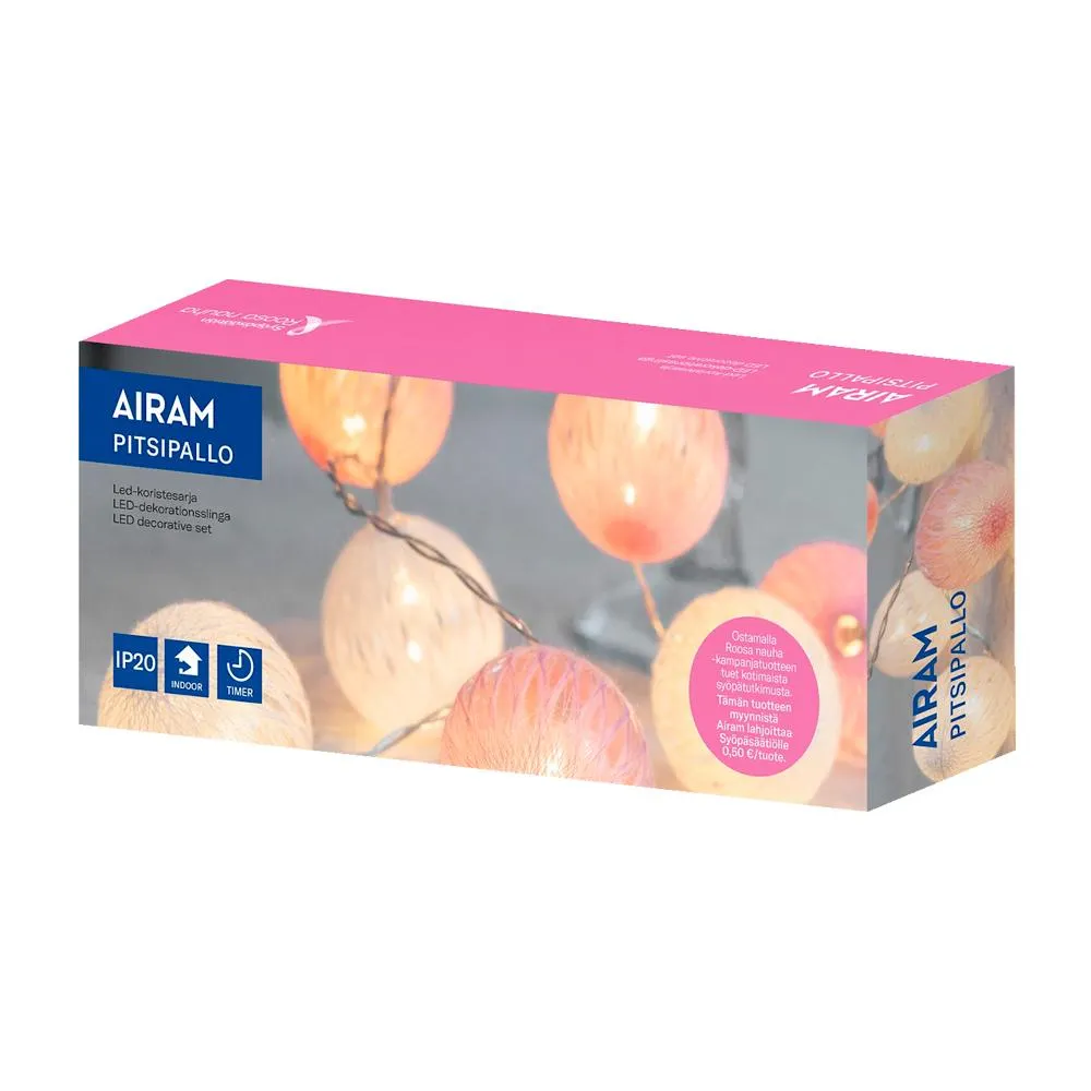 AIRAM pitsipallo 5cm/10L Roosanauha