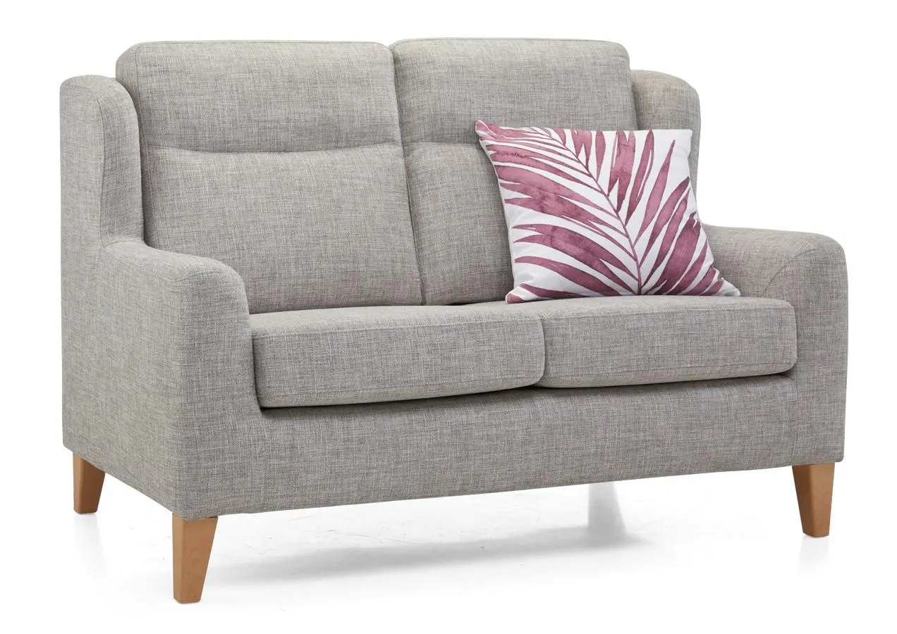 MATTI-sohva Bari-kangas Vaaleanharmaa, jalat pyökki