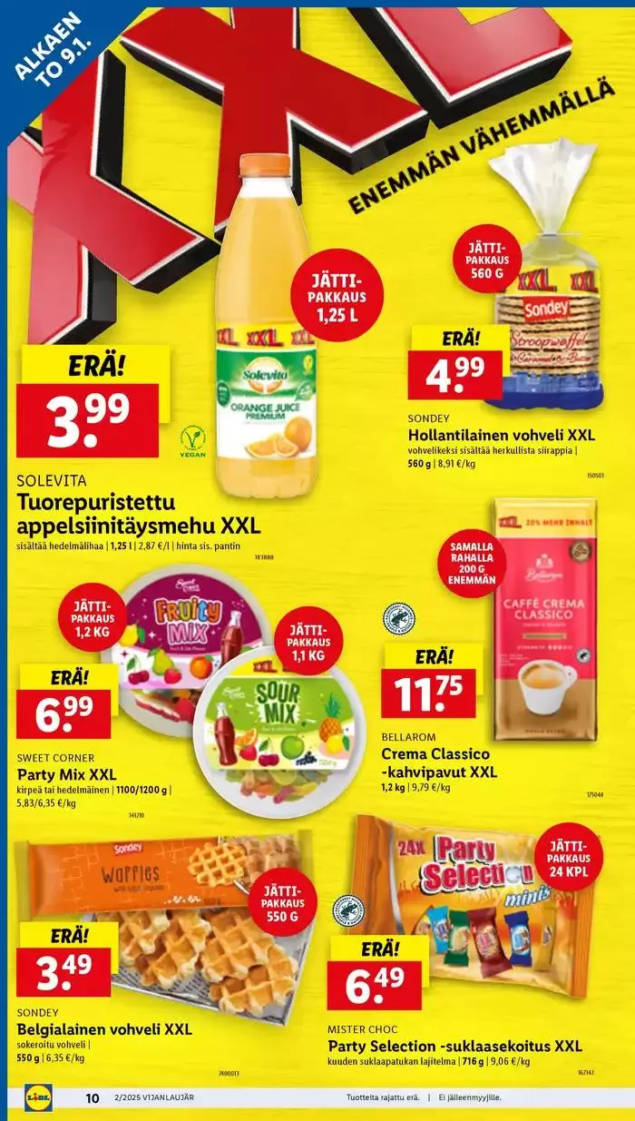 Säästä nyt tarjouksillamme voimassa alkaen 6. tammikuuta - 15. tammikuuta 2025 - Tarjouslehti sivu 10