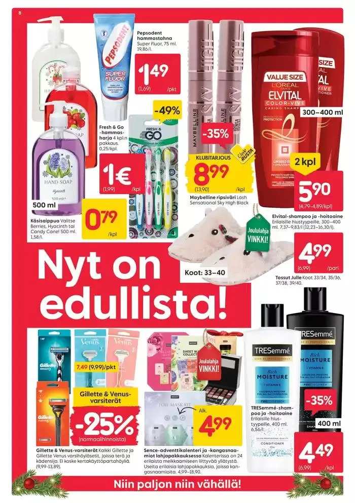 Black week voimassa alkaen 26. marraskuuta - 1. joulukuuta 2024 - Tarjouslehti sivu 8