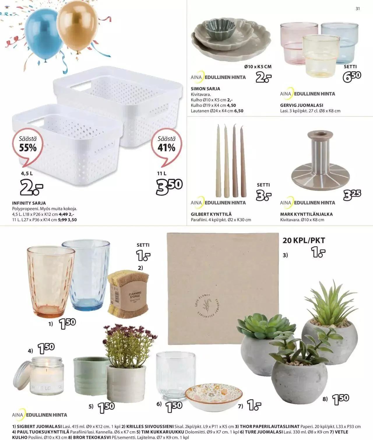 JYSK tarjoukset voimassa alkaen 29. huhtikuuta - 12. toukokuuta 2024 - Tarjouslehti sivu 31