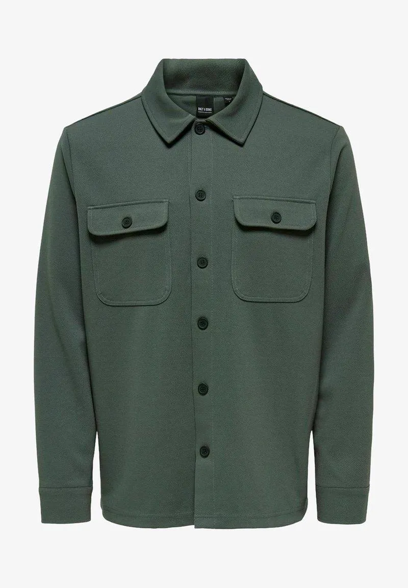 ONSNEWKODYL OVERSHIRT - Kevyt takki - grey pinstripe