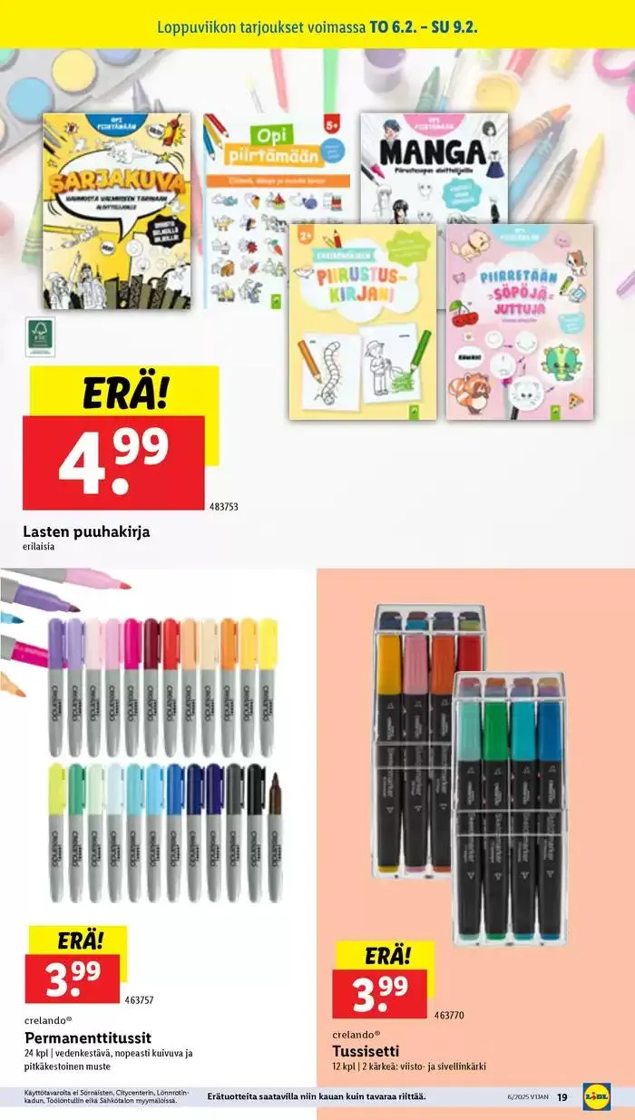 Lidl tarjoukset voimassa alkaen 3. helmikuuta - 12. helmikuuta 2025 - Tarjouslehti sivu 19