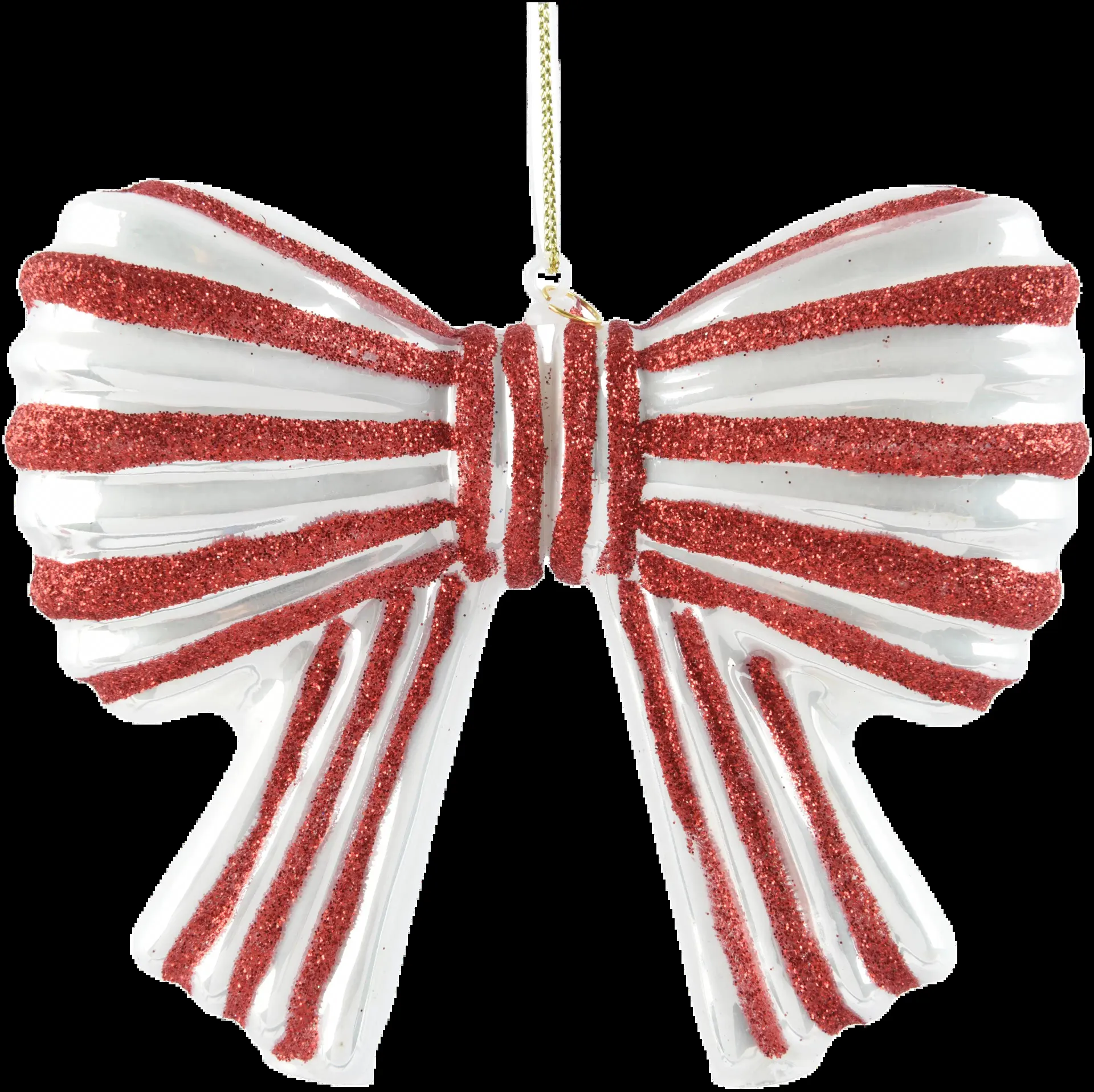 Decoris Riippukoriste Lasirusetti 13x11cm valkoinen