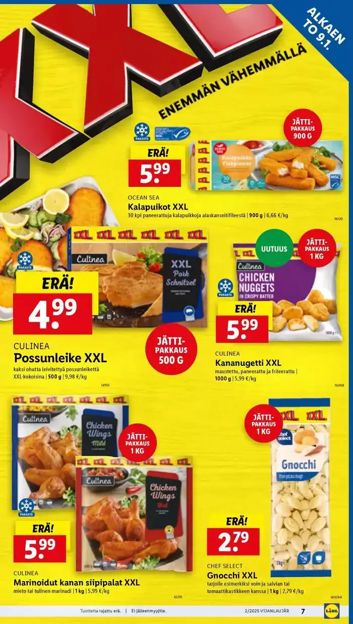 Säästä nyt tarjouksillamme voimassa alkaen 6. tammikuuta - 15. tammikuuta 2025 - Tarjouslehti sivu 7