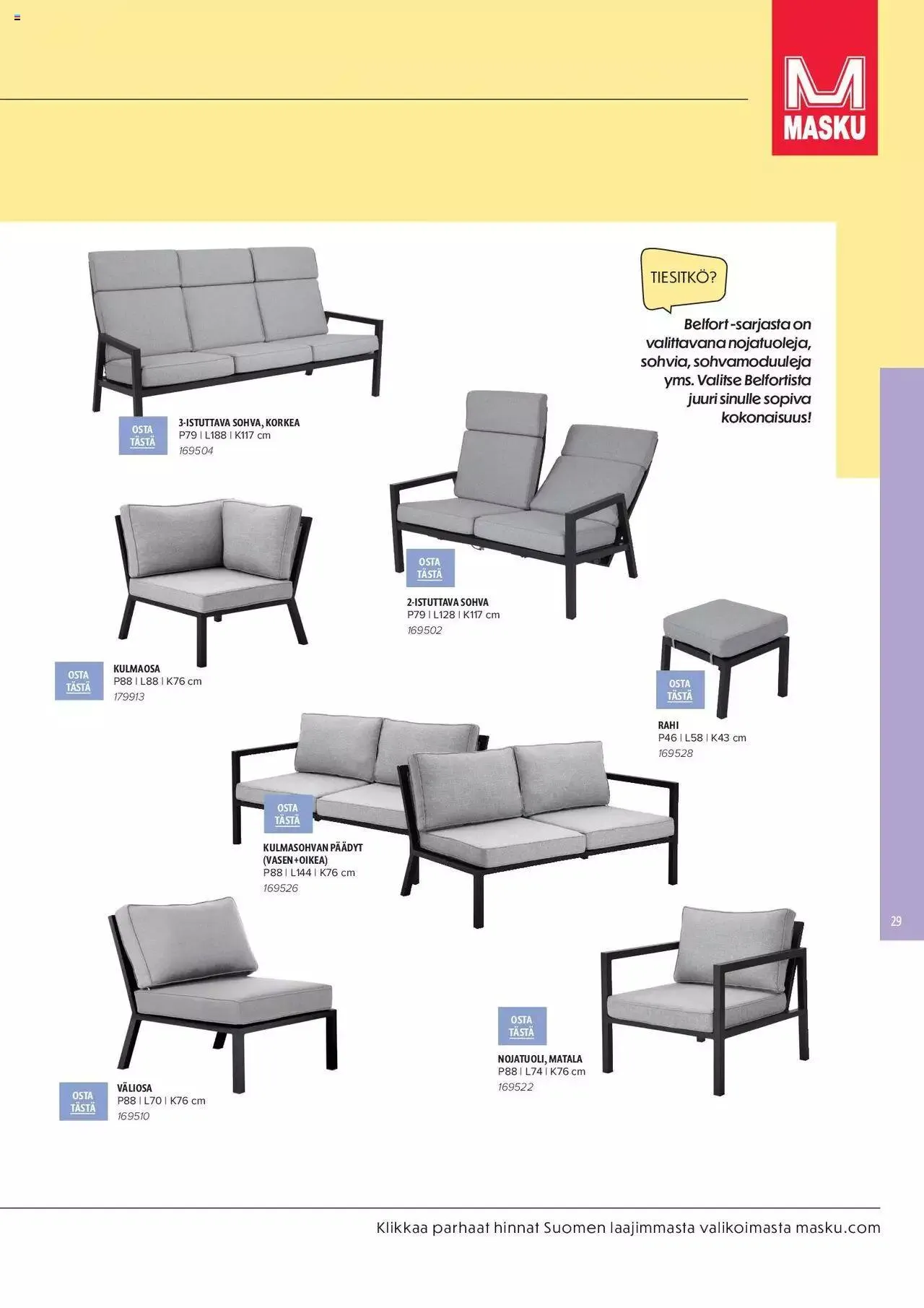 Masku tarjoukset - KESÄ 2024 voimassa alkaen 1. huhtikuuta - 31. joulukuuta 2024 - Tarjouslehti sivu 29