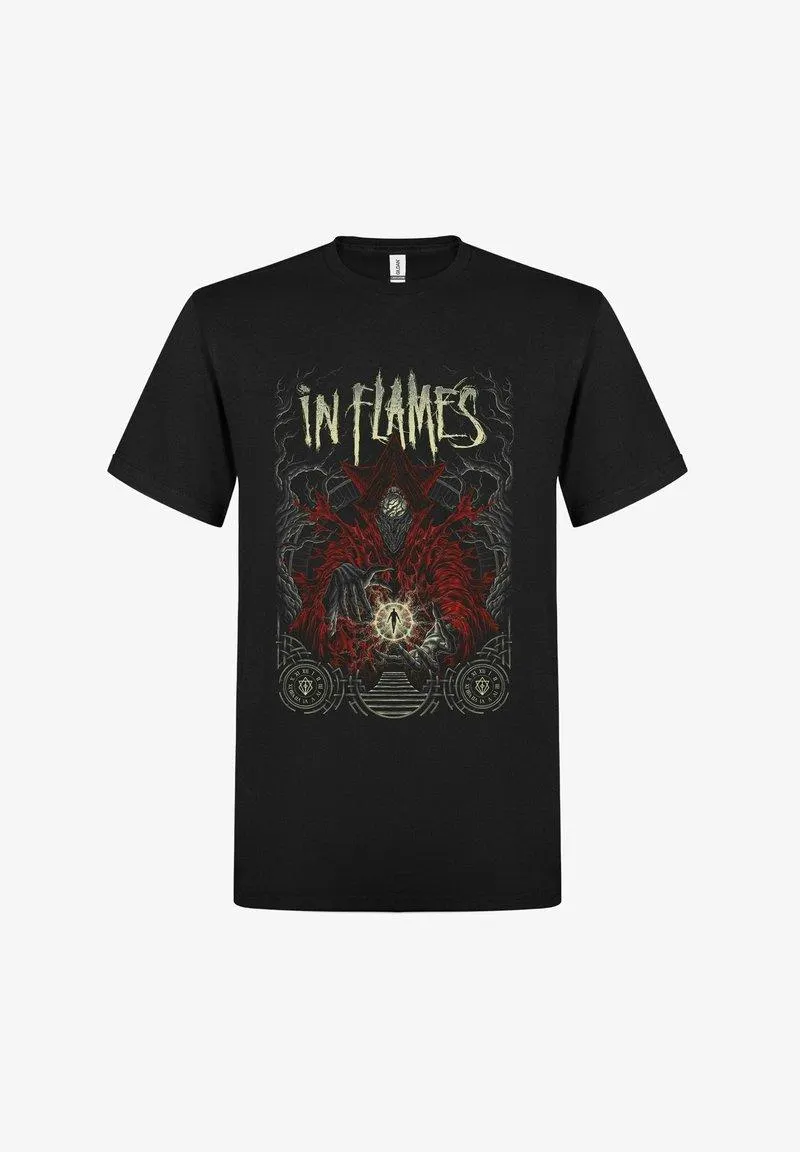 IN FLAMES TIMEHOLD - Printtipaita - black