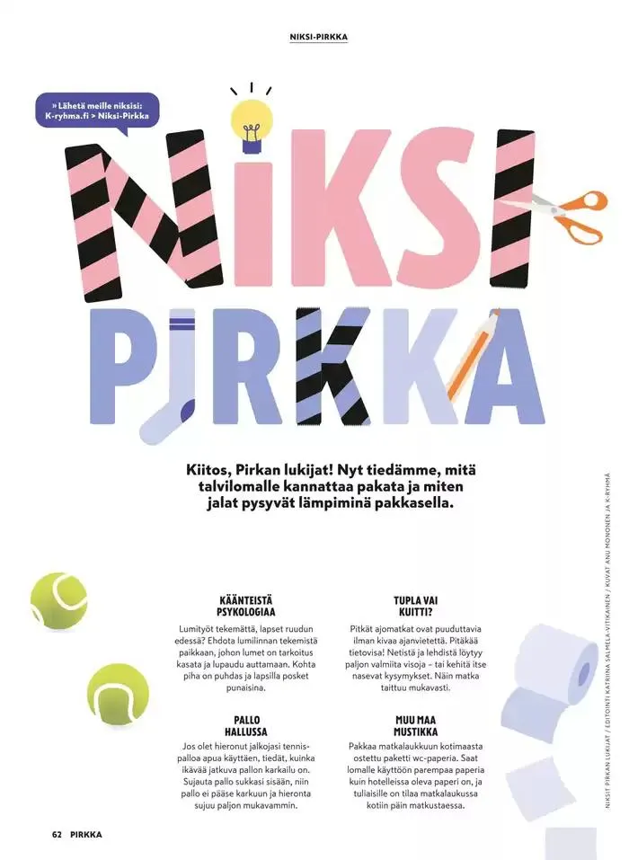 Pirkka 1/2025 voimassa alkaen 5. helmikuuta - 19. helmikuuta 2025 - Tarjouslehti sivu 62