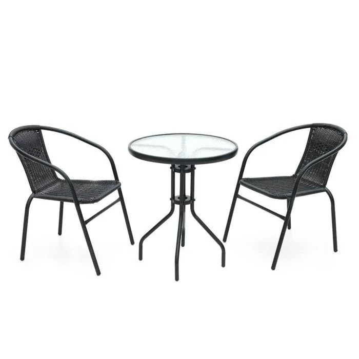 PIHAPUU BISTROSET ROMA PÖYTÄ+ 2 TUOLIA