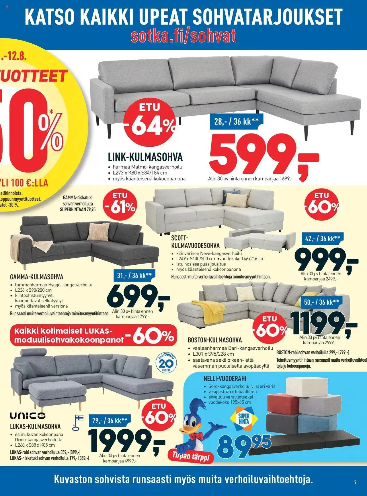 Sotka tarjoukset voimassa alkaen 1. elokuuta - 31. joulukuuta 2024 - Tarjouslehti sivu 9