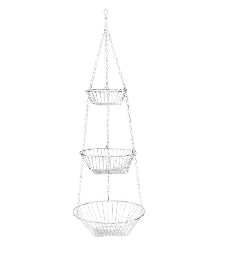 Axentia ripustettava kolmikerroksinen hedelmäkori