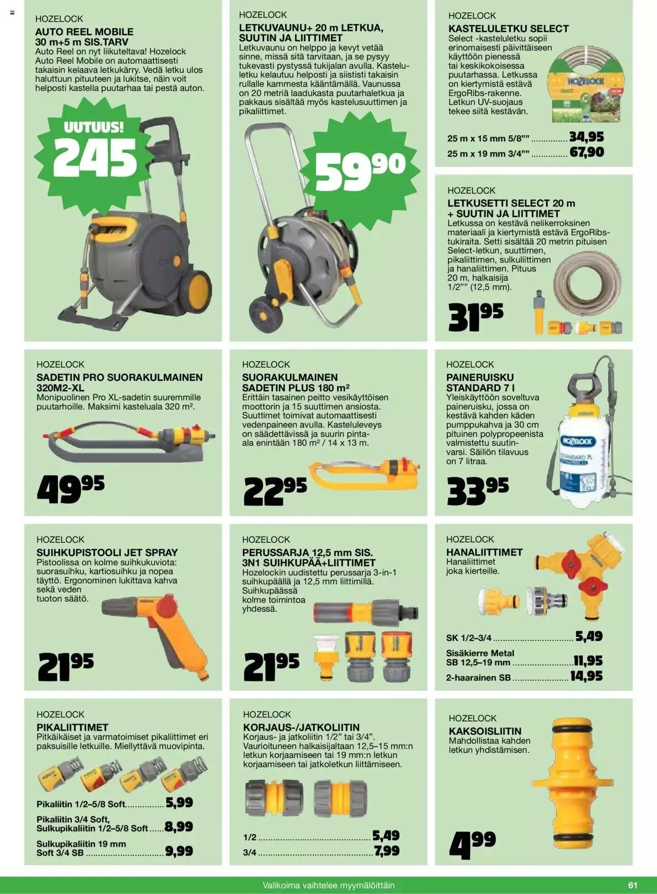 Tokmanni - Kesä 2024 voimassa alkaen 1. huhtikuuta - 31. joulukuuta 2024 - Tarjouslehti sivu 61