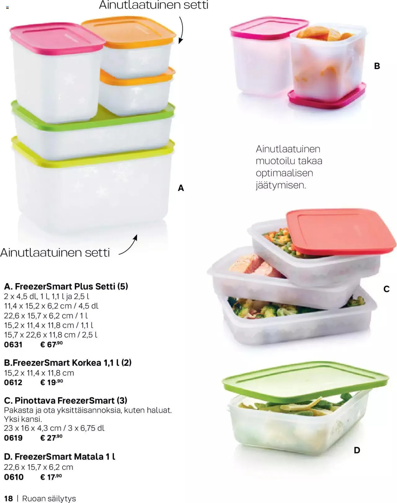 Tupperware tarjoukset Syksy / Talvi 2023-24 voimassa alkaen 29. syyskuuta - 31. joulukuuta 2023 - Tarjouslehti sivu 18