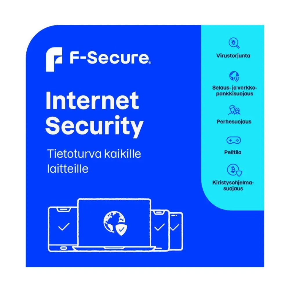 F-Secure lisenssi 1 vuosi 1 pc