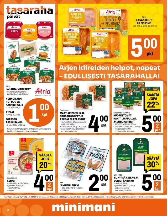 Minimani Yhtiöt Oy voimassa alkaen 12. maaliskuuta - 16. maaliskuuta 2025 - Tarjouslehti sivu 2