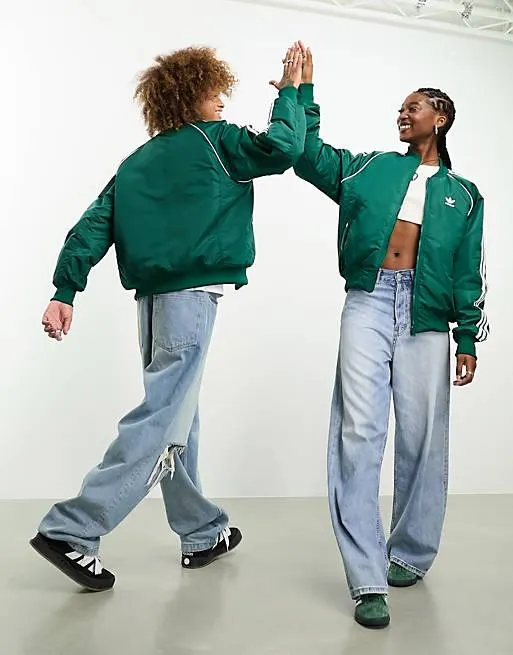 adidas Originals – SST – Grön träningsjacka i unisex-modell