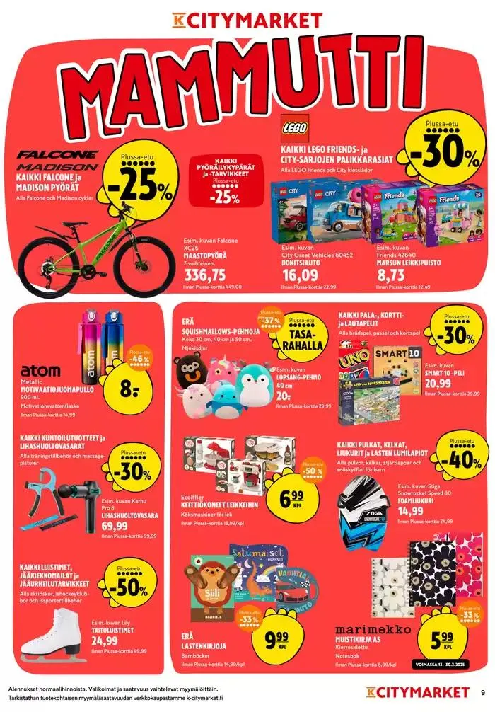 K-citymarket tarjoukset voimassa alkaen 13. maaliskuuta - 23. maaliskuuta 2025 - Tarjouslehti sivu 9