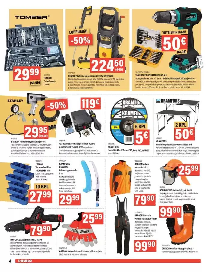 Puuilo tarjoukset voimassa alkaen 5. maaliskuuta - 16. maaliskuuta 2025 - Tarjouslehti sivu 4