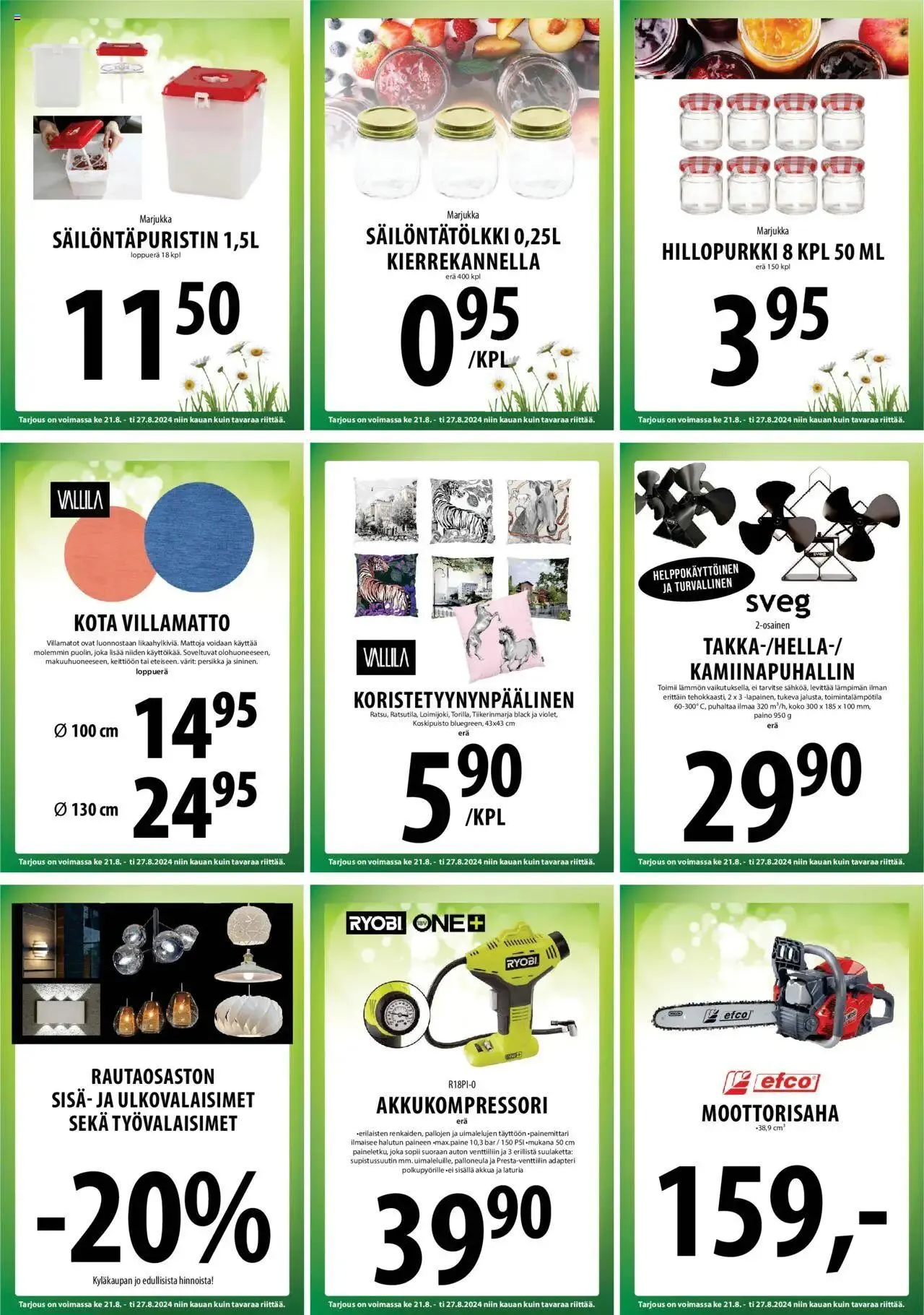 Tuuri tarjoukset voimassa alkaen 21. elokuuta - 27. elokuuta 2024 - Tarjouslehti sivu 15