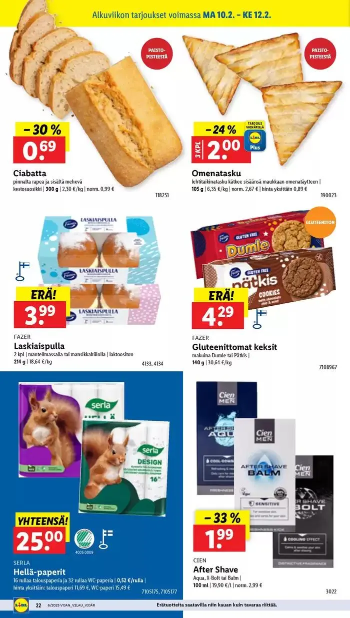 Lidl tarjoukset voimassa alkaen 3. helmikuuta - 12. helmikuuta 2025 - Tarjouslehti sivu 24