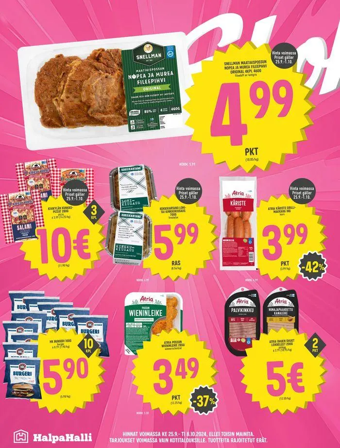 HalpaHalli tarjoukset voimassa alkaen 24. syyskuuta - 8. lokakuuta 2024 - Tarjouslehti sivu 4
