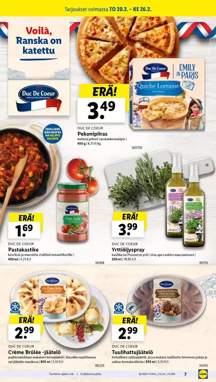 Huippudiilit ja alennukset voimassa alkaen 17. helmikuuta - 26. helmikuuta 2025 - Tarjouslehti sivu 7