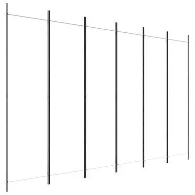 vidaXL 6-paneelinen Tilanjakaja valkoinen 300x200 cm kangas