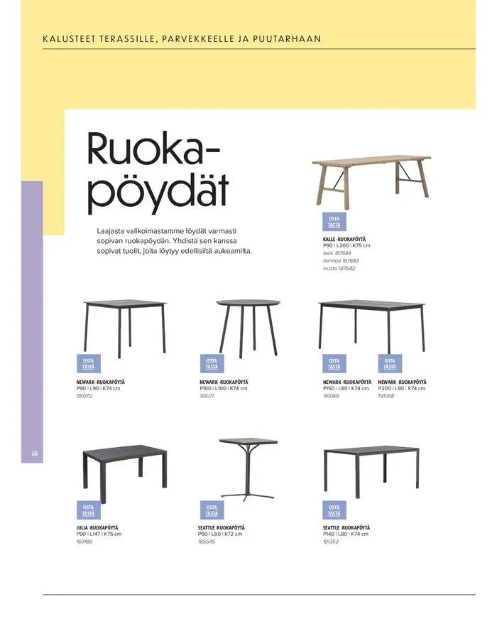 Kesa 2024 voimassa alkaen 20. maaliskuuta - 31. elokuuta 2024 - Tarjouslehti sivu 68