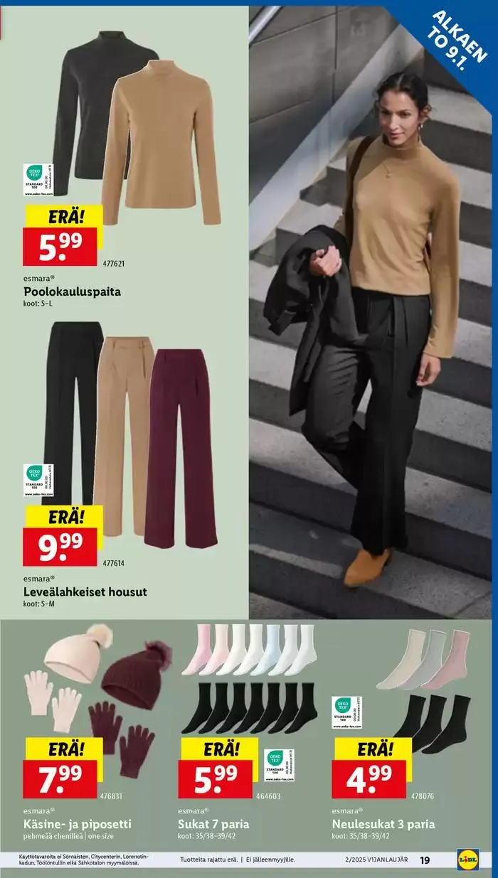 Tarjouksia tarjoushaukoille voimassa alkaen 6. tammikuuta - 15. tammikuuta 2025 - Tarjouslehti sivu 19