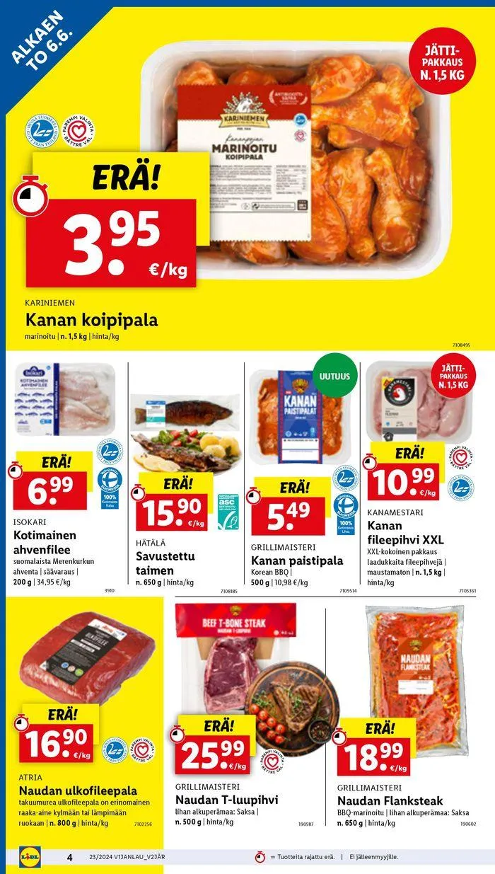 21% voimassa alkaen 6. kesäkuuta - 12. kesäkuuta 2024 - Tarjouslehti sivu 6