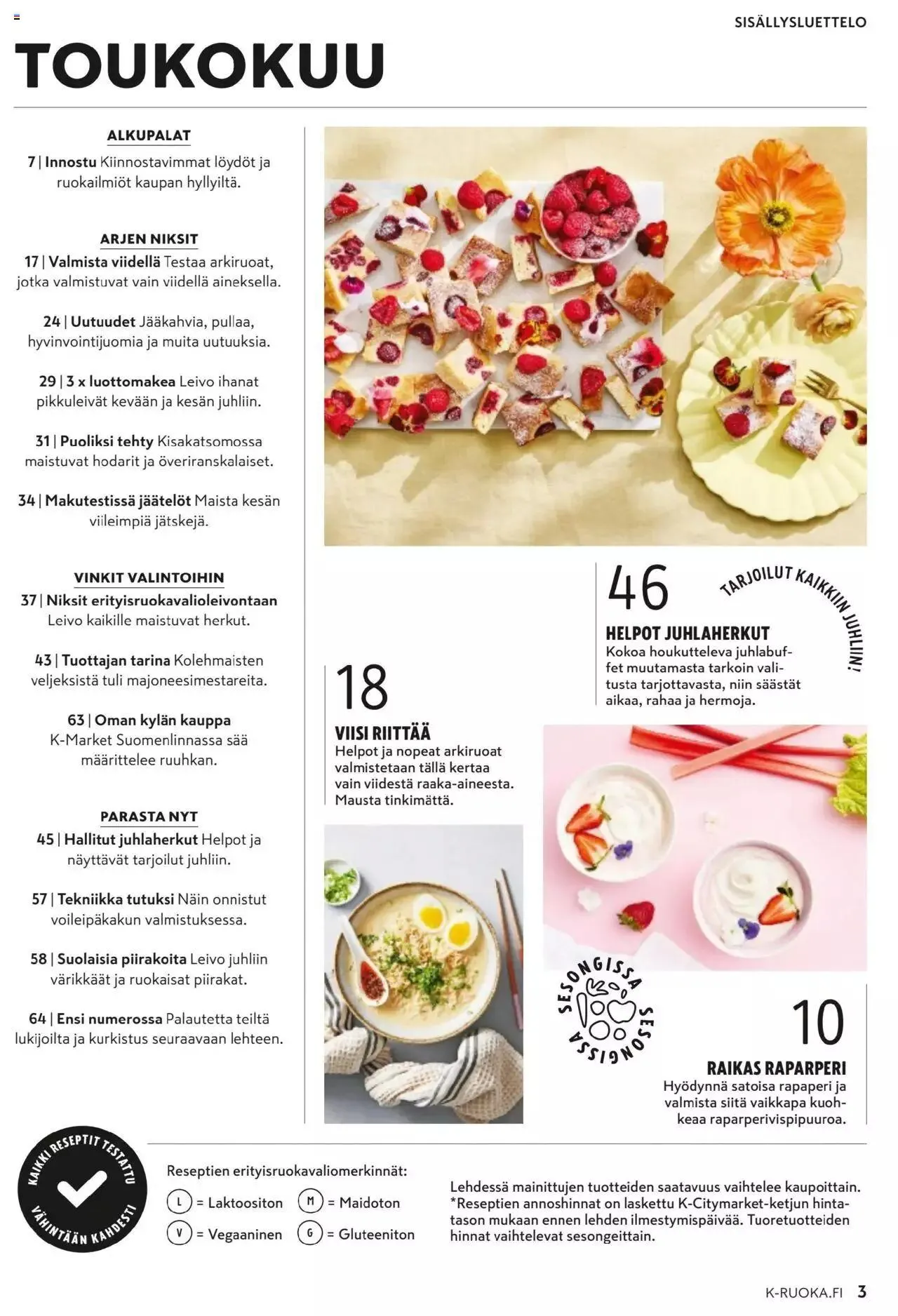 K-Citymarket - K-Ruoka voimassa alkaen 24. huhtikuuta - 4. kesäkuuta 2024 - Tarjouslehti sivu 3