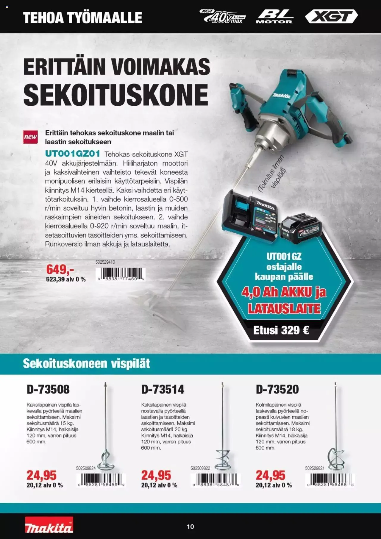 K-Rauta - PRO Makita Talvi 1/2023 voimassa alkaen 18. tammikuuta - 31. joulukuuta 2023 - Tarjouslehti sivu 10