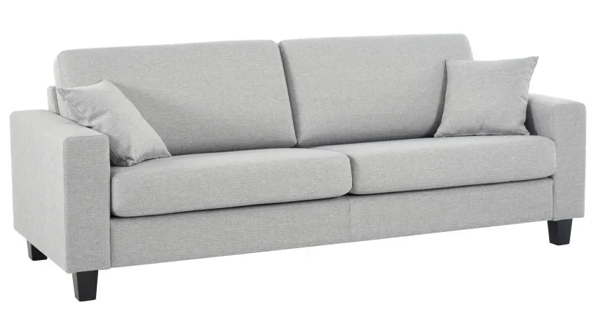 Unico JESPER-sohva Stark-kangas, harmaa, 17 cm käsinoja