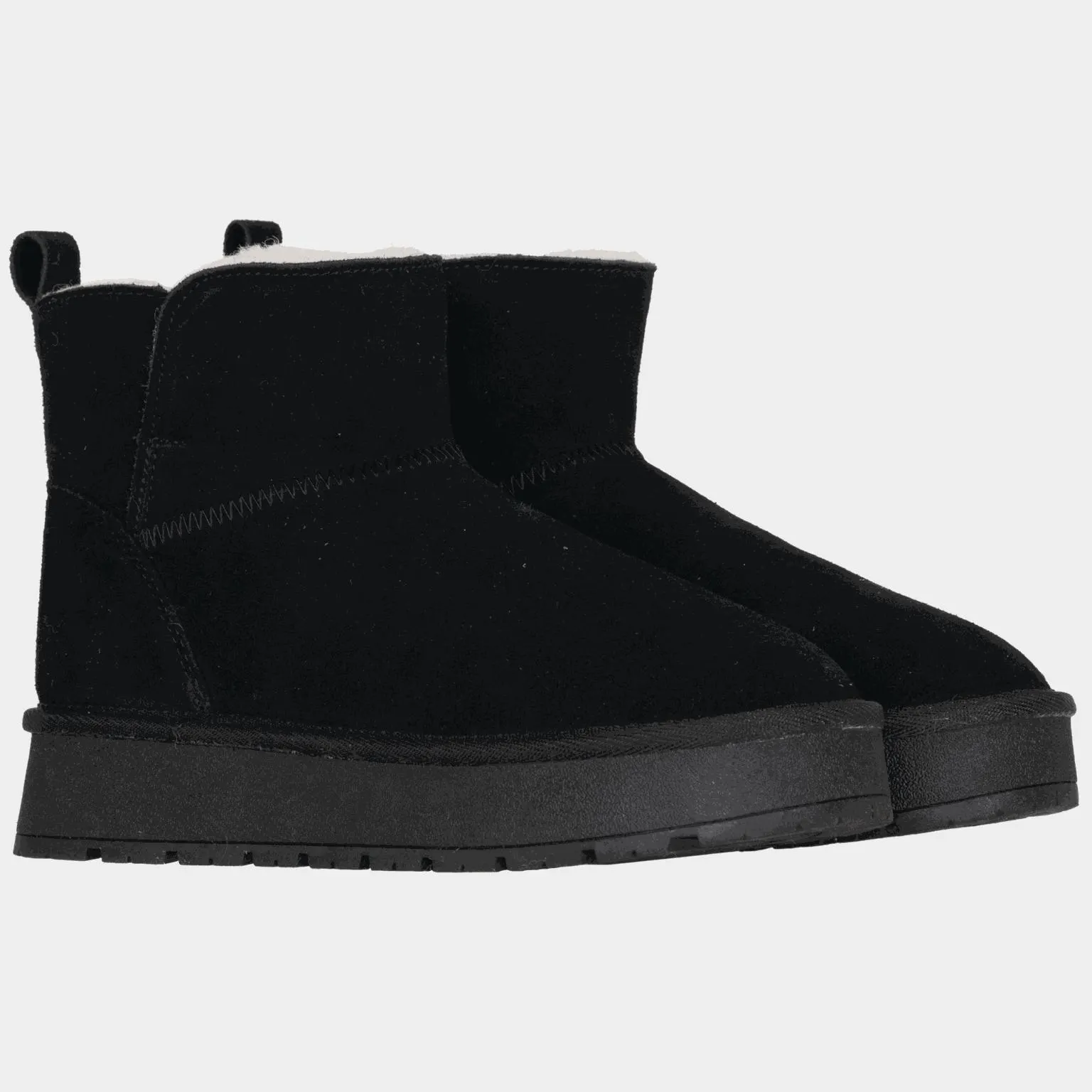 Alfta Wool Leather Winter Boot, Naisten talvisaappaat - Musta