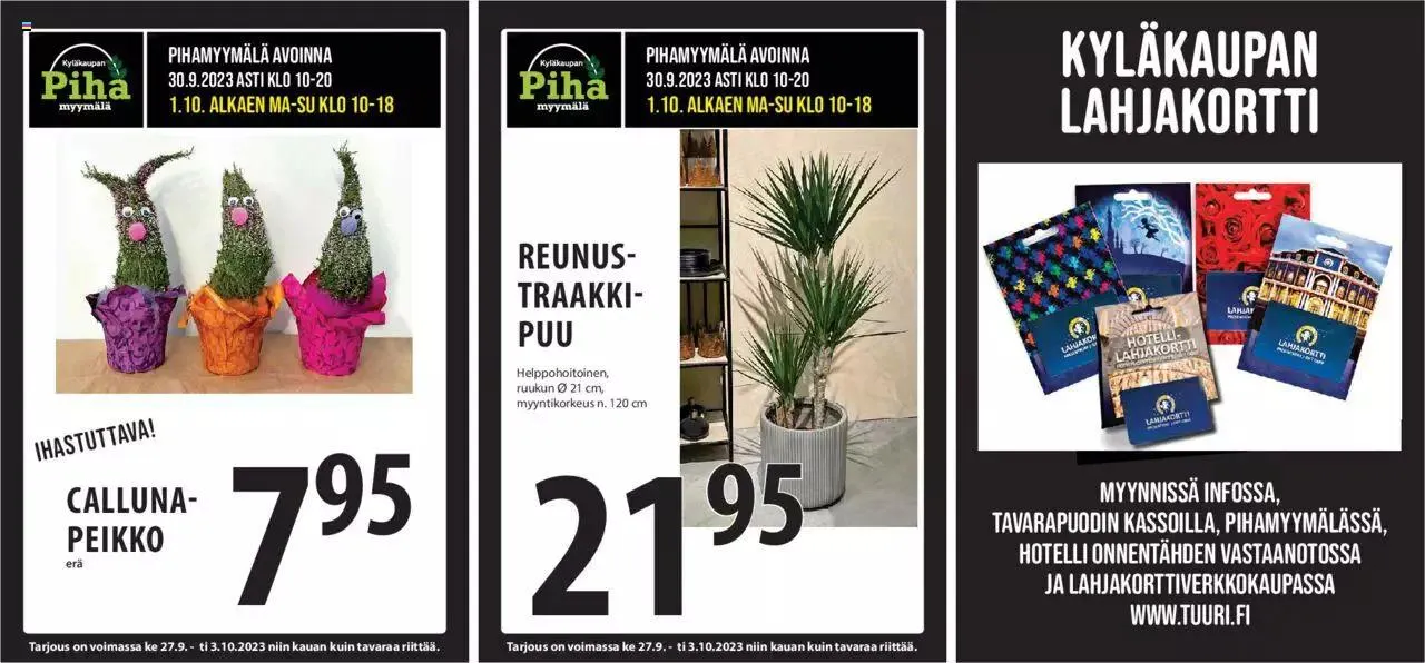 Tuuri tarjoukset voimassa alkaen 27. syyskuuta - 3. lokakuuta 2023 - Tarjouslehti sivu 15