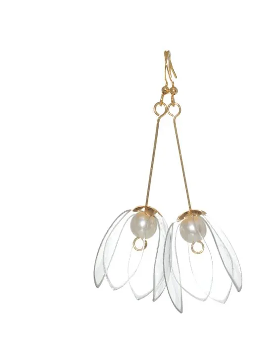 Kirkkaat Lilja Riipus Korvakorut