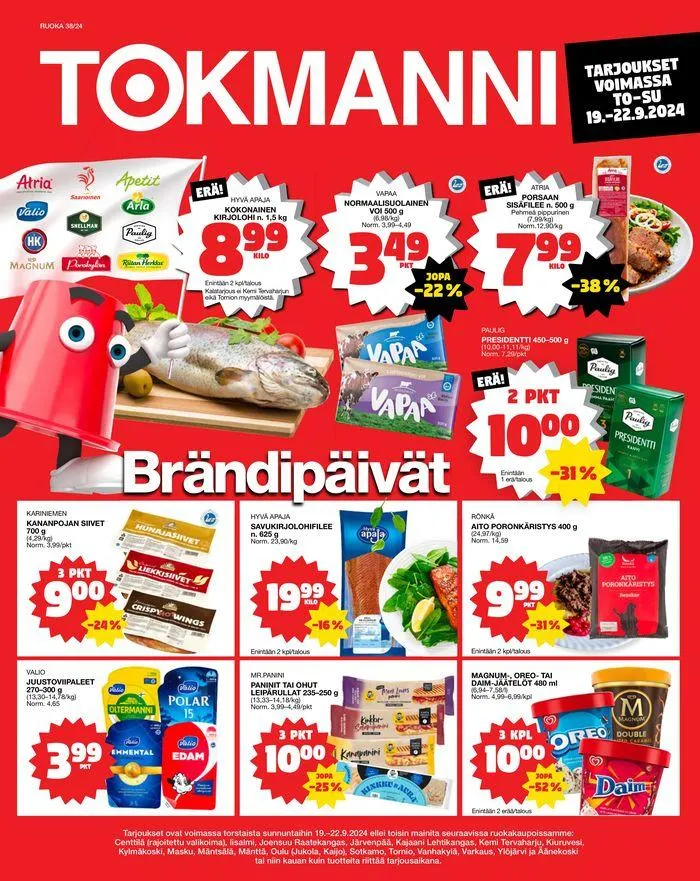 Ruokatarjoukset voimassa alkaen 19. syyskuuta - 3. lokakuuta 2024 - Tarjouslehti sivu 1