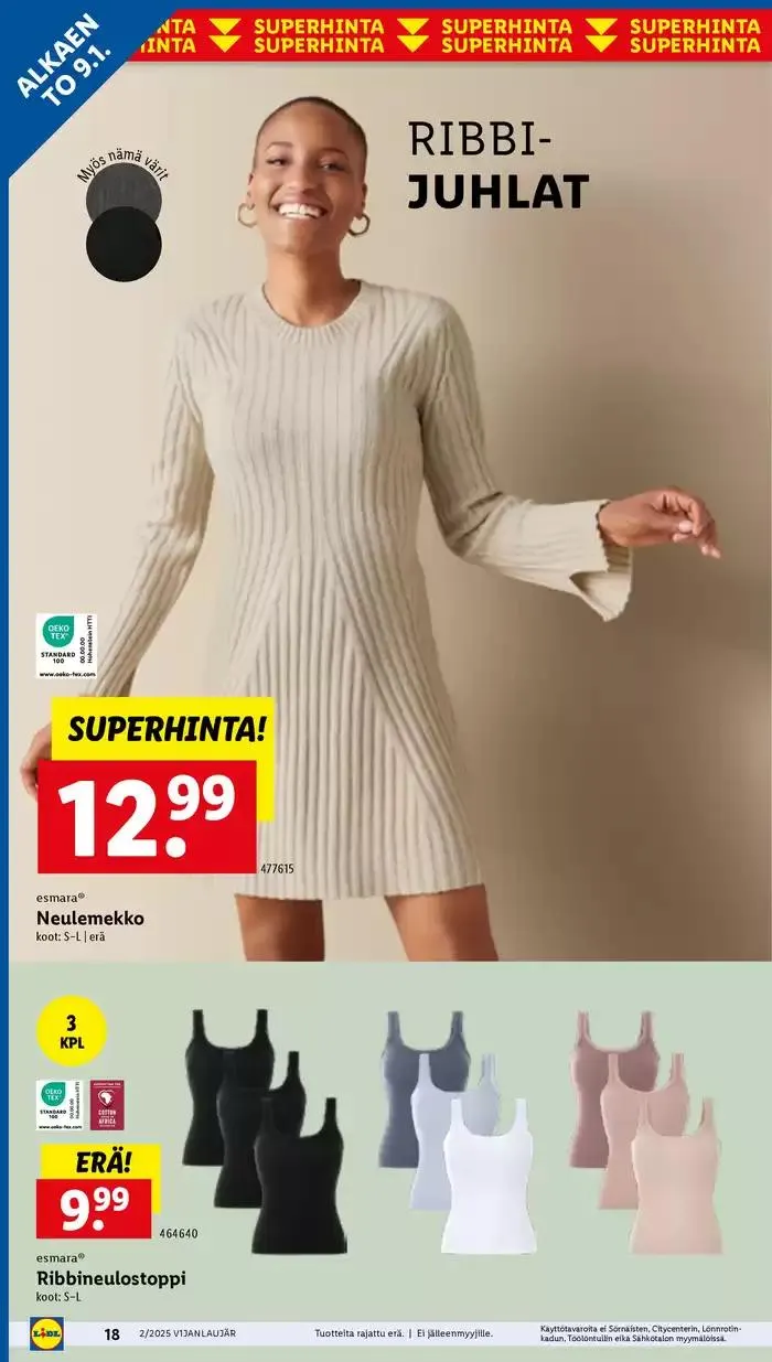 Tarjouksia tarjoushaukoille voimassa alkaen 6. tammikuuta - 15. tammikuuta 2025 - Tarjouslehti sivu 18