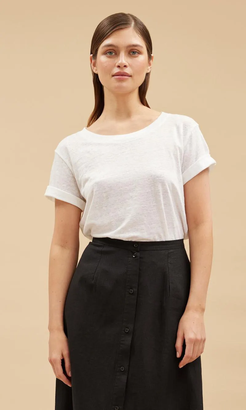 T-skjorte i 100% lin