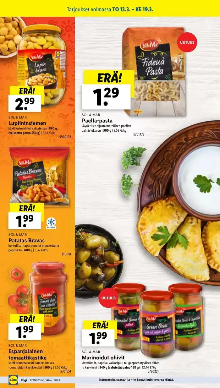 Lidl tarjoukset voimassa alkaen 10. maaliskuuta - 19. maaliskuuta 2025 - Tarjouslehti sivu 14