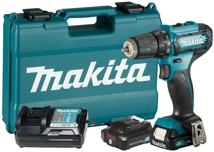 Porakone Makita CXT DF333DWAE + 2 kpl 2,0 Ah akku