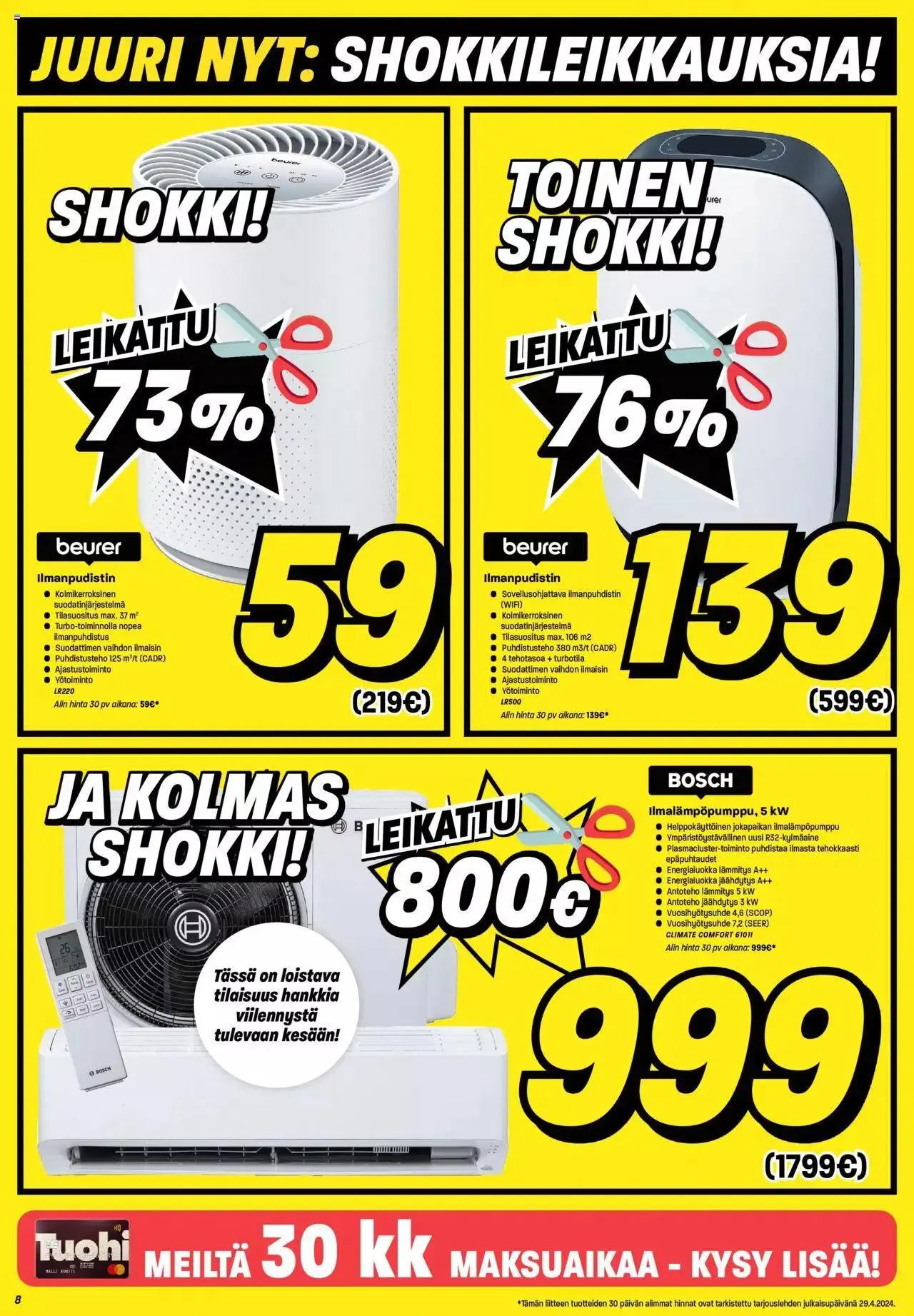 Veikon Kone tarjoukset voimassa alkaen 29. huhtikuuta - 5. toukokuuta 2024 - Tarjouslehti sivu 8