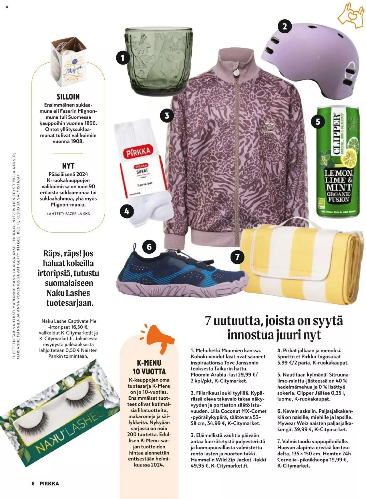 K-Market - Pirkka voimassa alkaen 27. maaliskuuta - 23. huhtikuuta 2024 - Tarjouslehti sivu 8