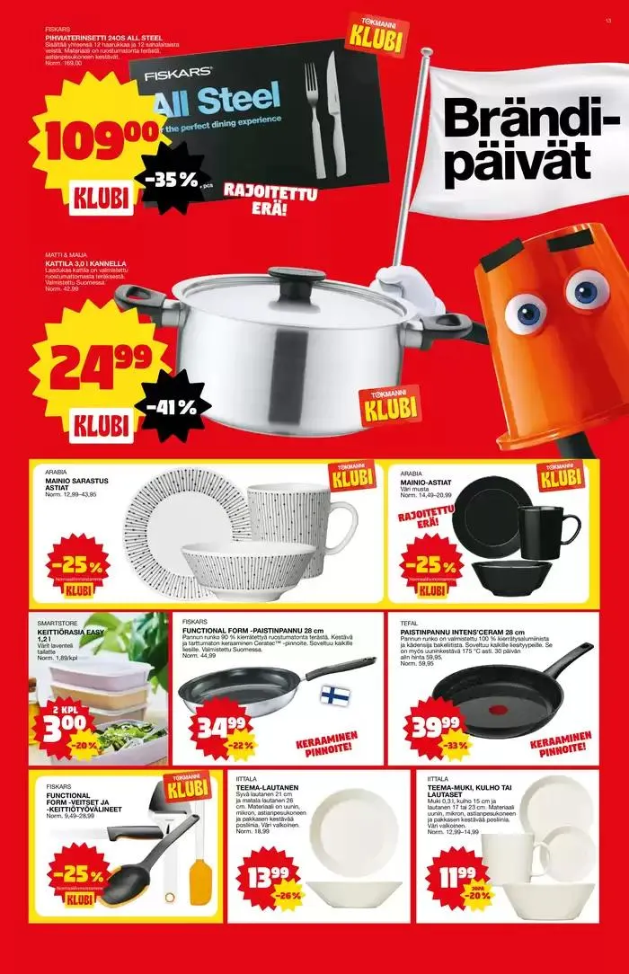 Tarjoussanomat voimassa alkaen 27. tammikuuta - 10. helmikuuta 2025 - Tarjouslehti sivu 13
