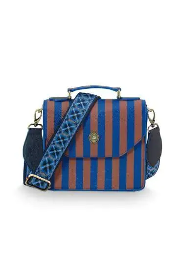 Pip Studio olkalaukku Frances Small Stripe Blue