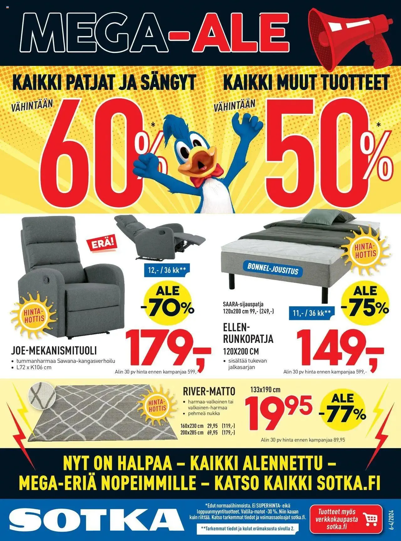 Sotka tarjoukset voimassa alkaen 17. heinäkuuta - 31. joulukuuta 2024 - Tarjouslehti sivu 1
