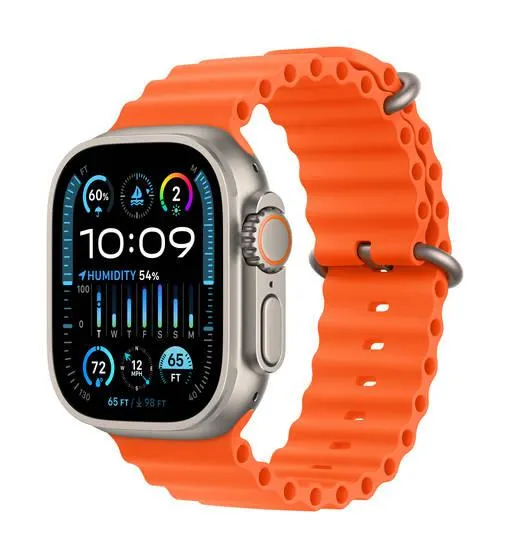 APPLE WATCH ULTRA 2 (GPS + CELLULAR) 49MM TITANIUM CASE ORANGE OCEAN BAND