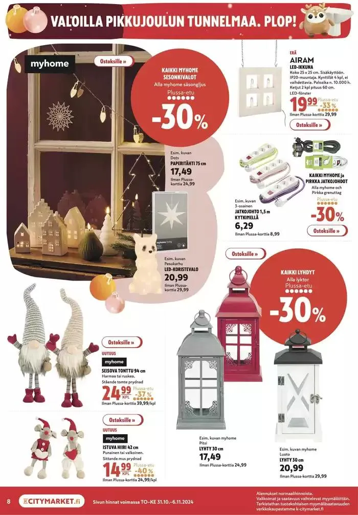 K-citymarket tarjoukset voimassa alkaen 31. lokakuuta - 14. marraskuuta 2024 - Tarjouslehti sivu 13