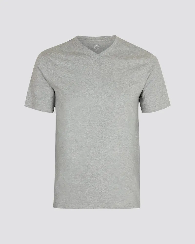 Puuvilla-t-paita v-pääntiellä