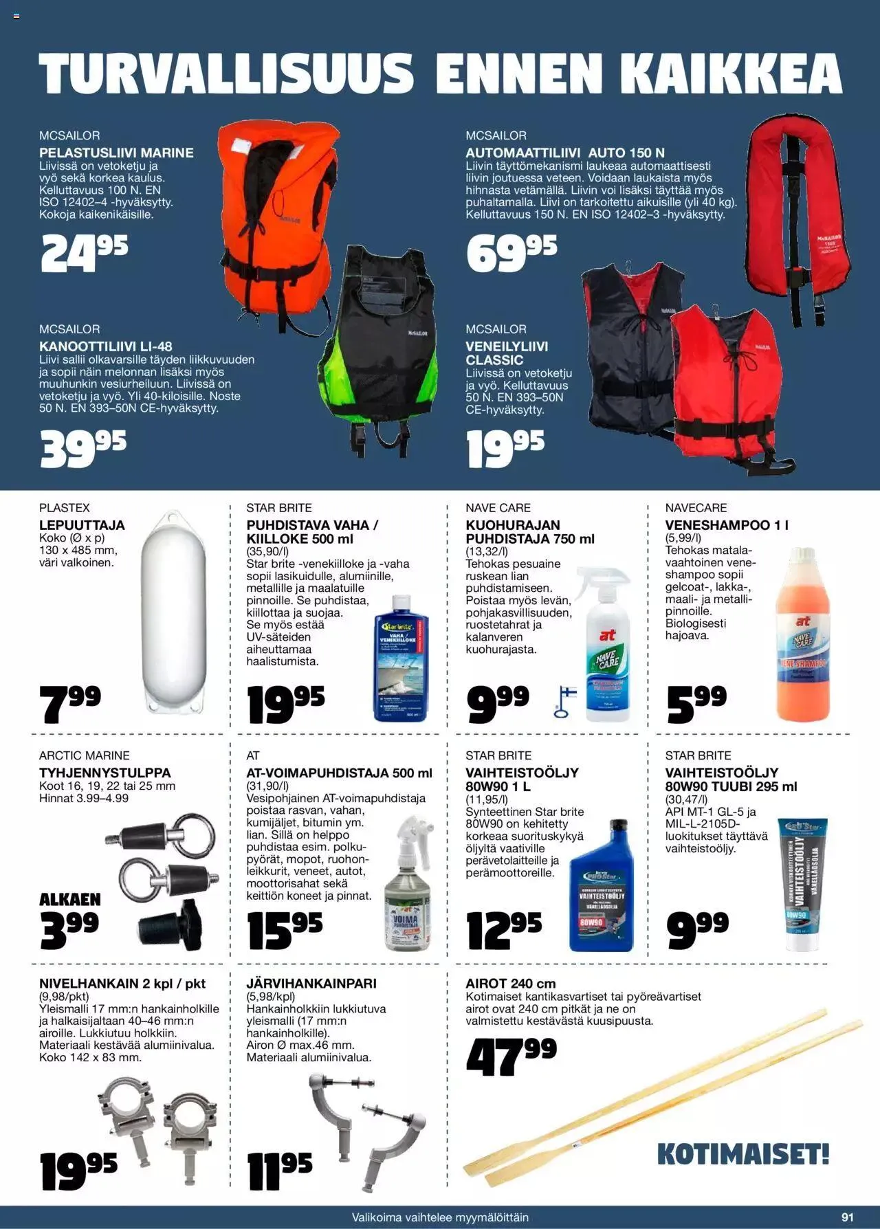 Tokmanni - Kesä 2023 voimassa alkaen 17. huhtikuuta - 31. joulukuuta 2023 - Tarjouslehti sivu 91